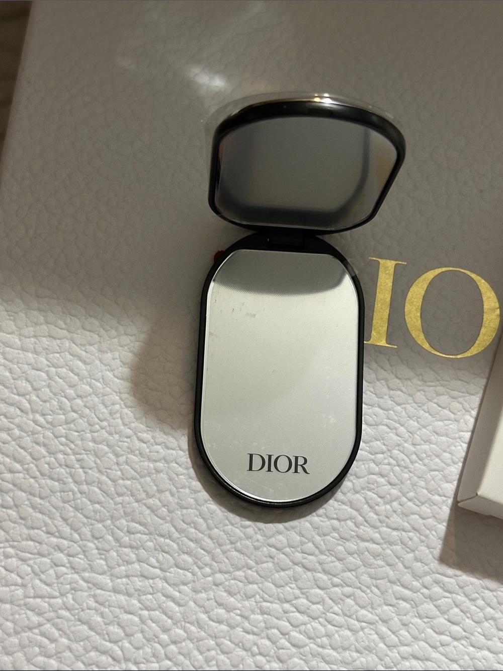 Dior Beauty Phone Mirror Black & Silver -New In Box - Picture 3 of 5